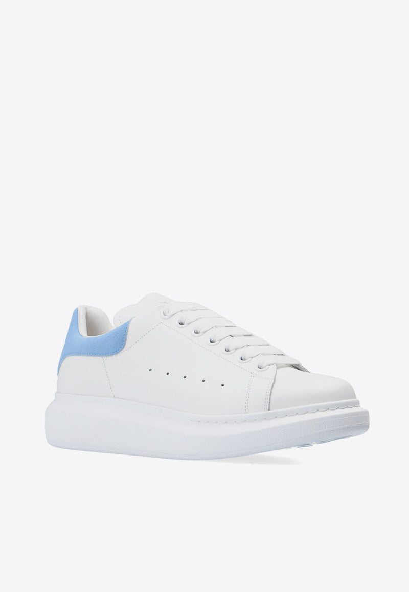 Alexander McQueen Larry Oversized Leather Sneakers White 553770 WHGP7-9412