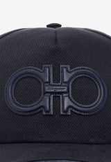 Salvatore Ferragamo Logo-Embroidered Baseball Cap 560044 BAS BOLDLEAT 759561-NAVY