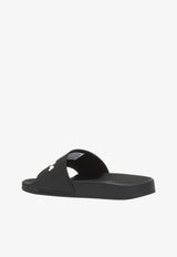 Balenciaga Logo-Embossed Pool Slides 565826 W1S80-1006