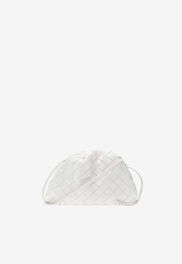 Bottega Veneta Mini Pouch Bag in Intrecciato Leather 585852 VCPP1-9143 Chalk