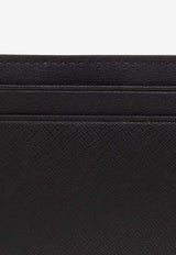 Bally Signature Stripe Bhar Leather Cardholder 603231 25893-F106