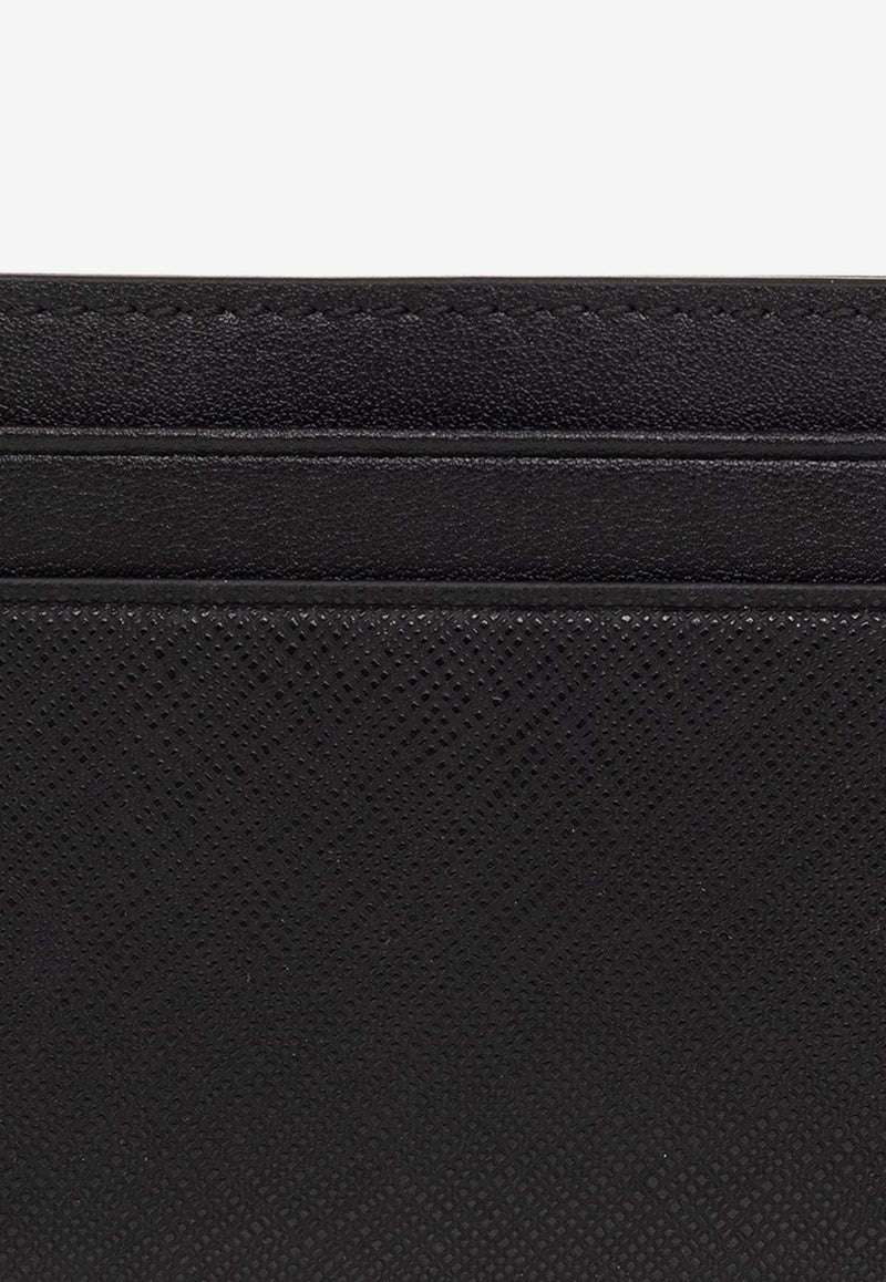 Bally Signature Stripe Bhar Leather Cardholder 603231 25893-F106