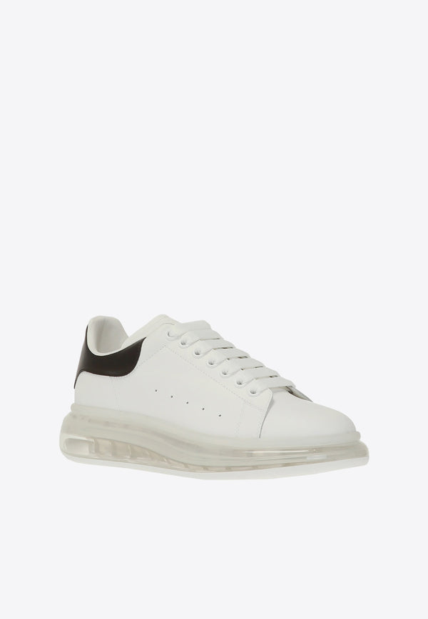 Alexander McQueen Signature Oversized Leather Sneakers White 604232 WHX98-9061