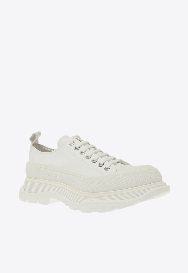 Alexander McQueen Tread Slick Low-Top Sneakers White 604257 W4L32-9000