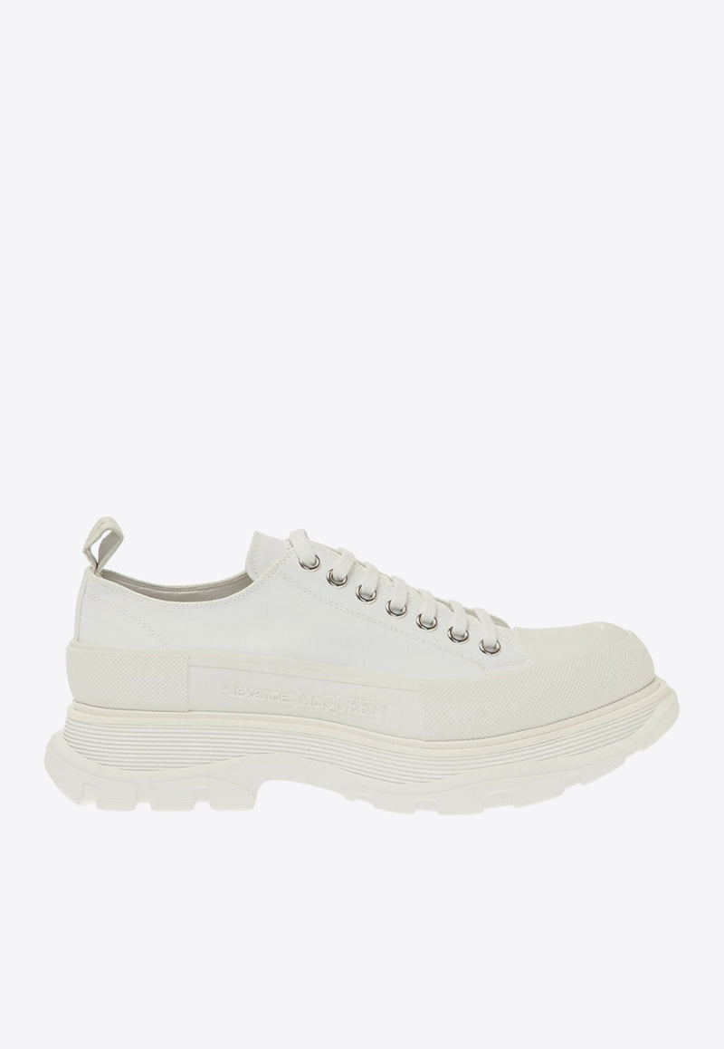 Alexander McQueen Tread Slick Low-Top Sneakers White 604257 W4L32-9000