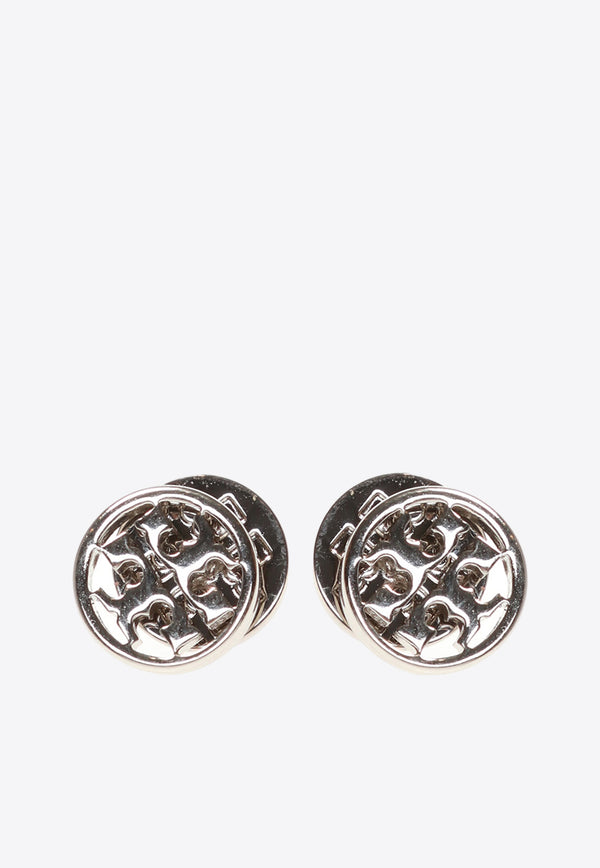 Tory Burch Miller Stud Earrings Silver 11165518 0-022