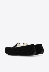 UGG Kids Boys Ascot Suede Loafers Black 1120886K 0-BLKS