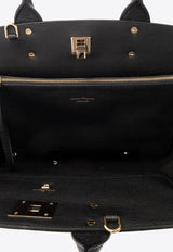 Salvatore Ferragamo Studio Leather Shoulder Bag 211772 THE STUDIO 752737-NERO