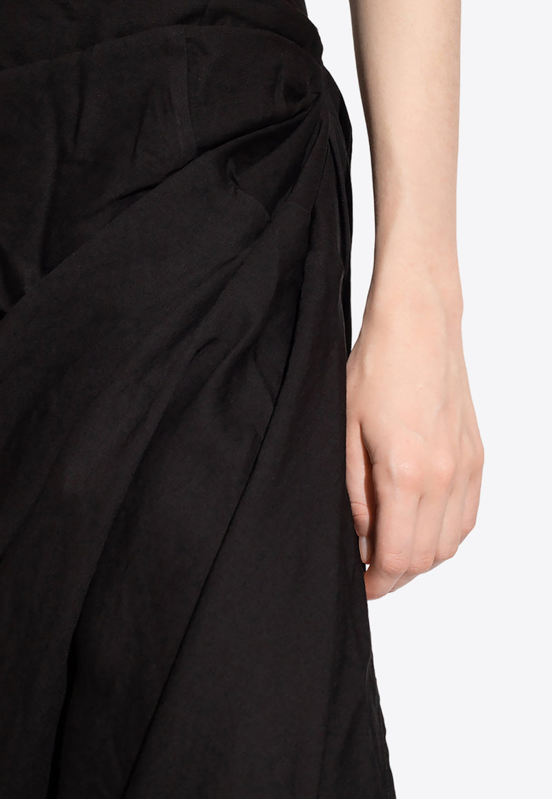 Jacquemus Saudade Maxi Draped Dress 211DR001 1020-990 Black