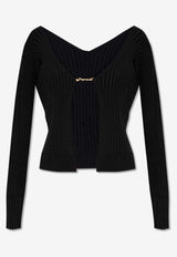 Jacquemus La Maille Pralu Long Cardigan 223KN500 2190-990 Black