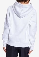 Jacquemus Logo Print Hooded Sweatshirt White 226JS310 2120 F-100