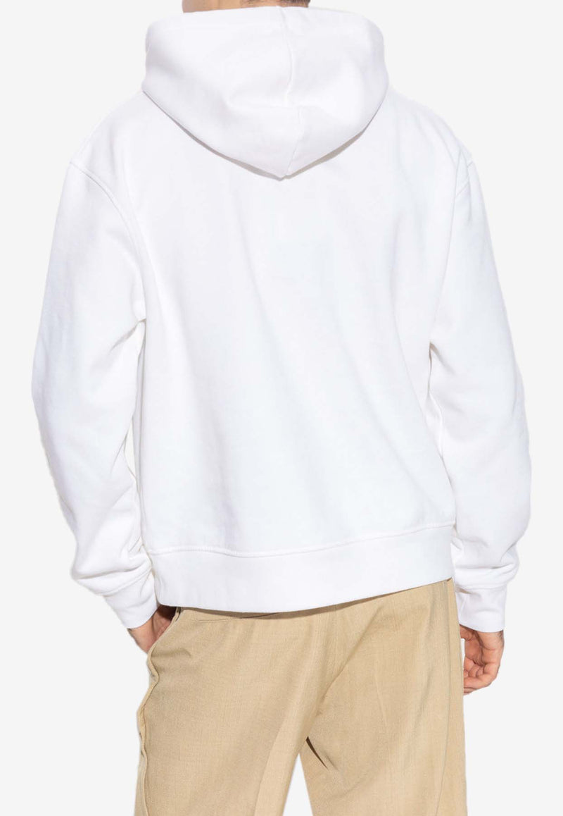 Jacquemus Le Sweatshirt Brodé Logo Hooded Sweatshirt White 226JS310 2120 M-100