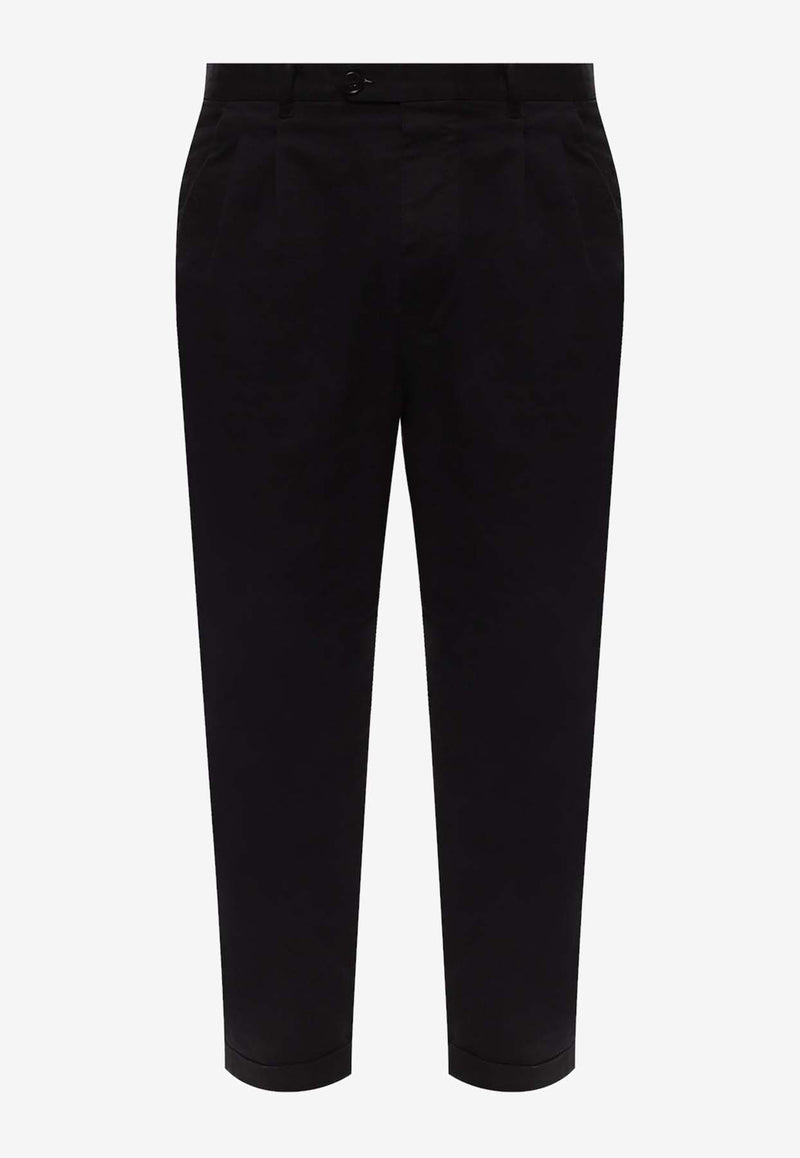 Giorgio Armani Straight-Leg Double-Jersey Pants 3GSP54 SJSXZ-UBVN