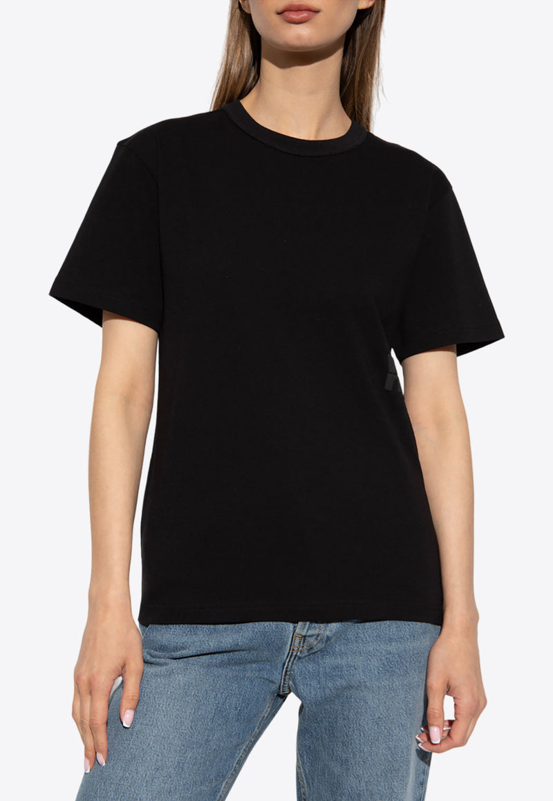 Alexander Wang Puff Logo Crewneck T-shirt Black 4CC3221357 0-001