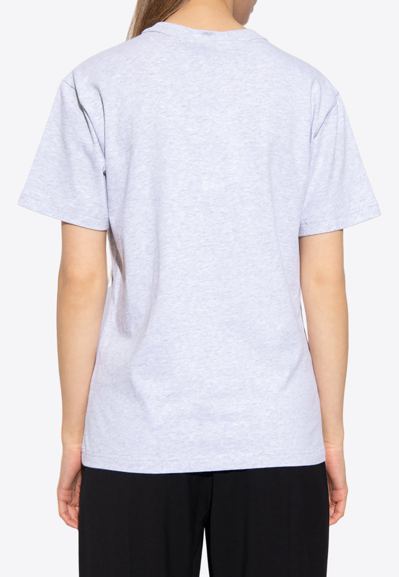 Alexander Wang Puff Logo Crewneck T-shirt Gray 4CC3221357 0-050