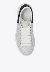 Alexander McQueen Larry Crystal Embellished Oversized Sneakers Silver 611697 WHZ39-9329