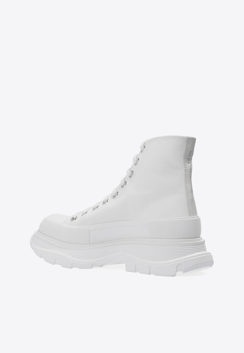 Alexander McQueen Tread Slick High-Top Sneakers White 611706 W4L32-9000