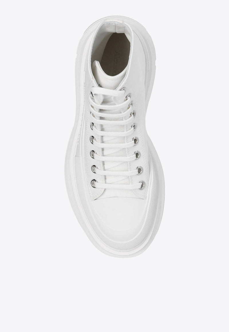 Alexander McQueen Tread Slick High-Top Sneakers White 611706 W4L32-9000