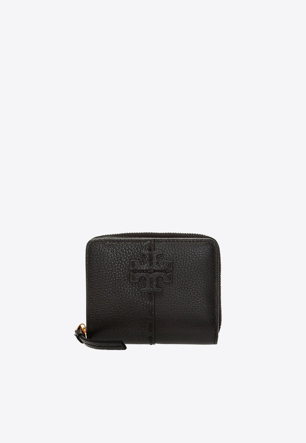 Tory Burch McGraw Leather Bi-Fold Wallet Black 64522 0-001