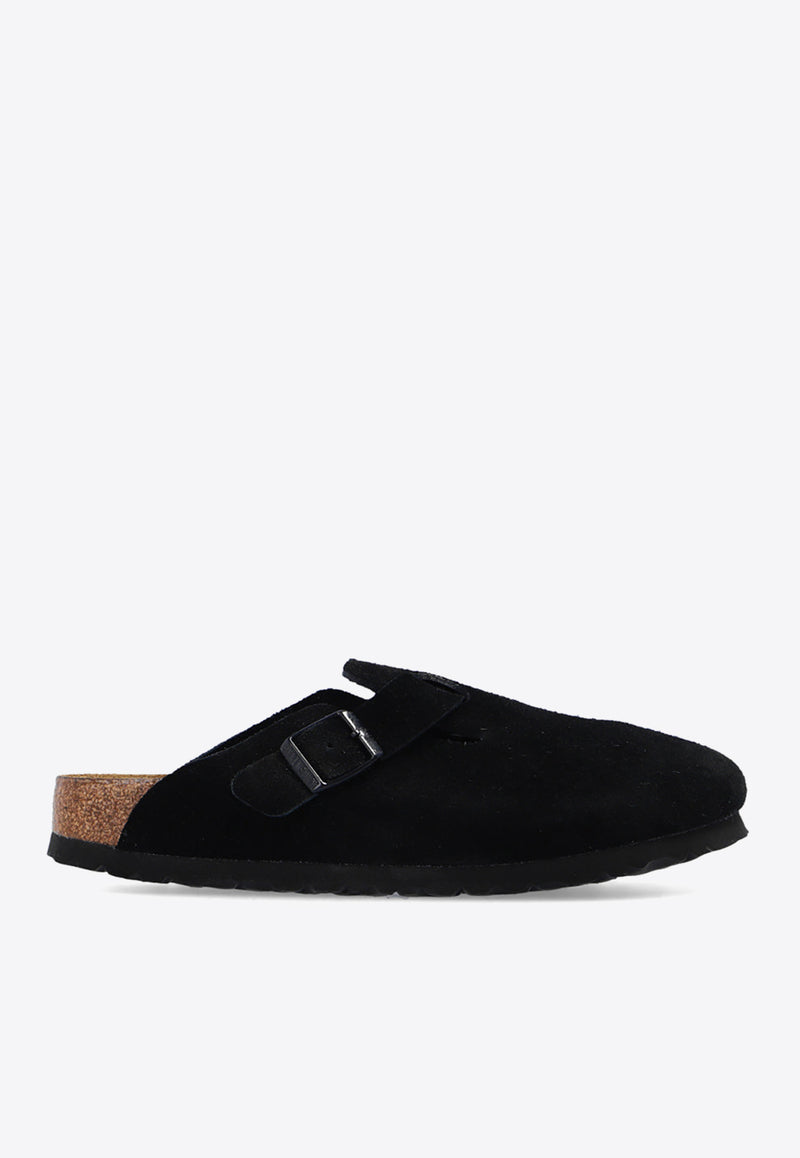 BirkenstockBoston Buckled Leather Slippers660473 0-BLACKBlack