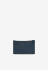 Bottega Veneta Intrecciato Calf Leather Zip Cardholder Deep Blue 679802 VCPQ3-3121