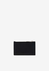 Bottega Veneta Intrecciato Calf Leather Zip Cardholder Black 679802 VCPQ3-8803