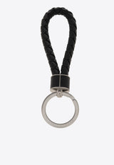 Bottega Veneta Intreccio Leather Key Ring 709727 VMAY1-8803