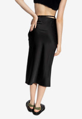 Jacquemus La Jupe Notte Slit Midi Skirt Black 213SK009 1000-990