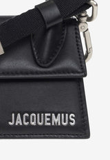 Jacquemus Le Chiquito Homme Top Handle Bag in Smooth Leather Black 216BA001 3061-990