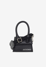 Jacquemus Le Chiquito Homme Top Handle Bag in Smooth Leather Black 216BA001 3061-990