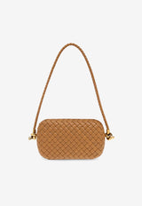 Bottega Veneta Knot Padded Intrecciato Leather Shoulder Bag Camel 717623 V01D1-2545