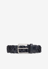 Bottega Veneta Foulard Intreccio Leather Belt Space 717676 V2HK1-8838