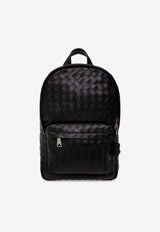 Bottega Veneta Small Classic Intrecciato Leather Backpack Black 730728 V2HL2-8803