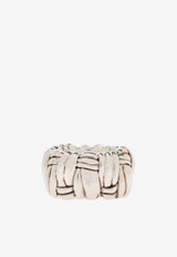 Bottega Veneta Intrecciato Weave Ring Silver 732038 V5070-8117