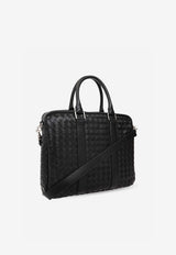 Bottega Veneta Large Intrecciato Leather Briefcase Black 732069 V2E41-8803