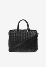 Bottega Veneta Large Intrecciato Leather Briefcase Black 732069 V2E41-8803