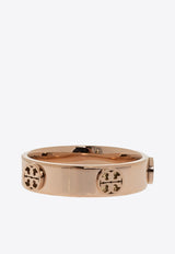 Tory Burch Miller Embossed Logo Ring Rose Gold 76882 0-654