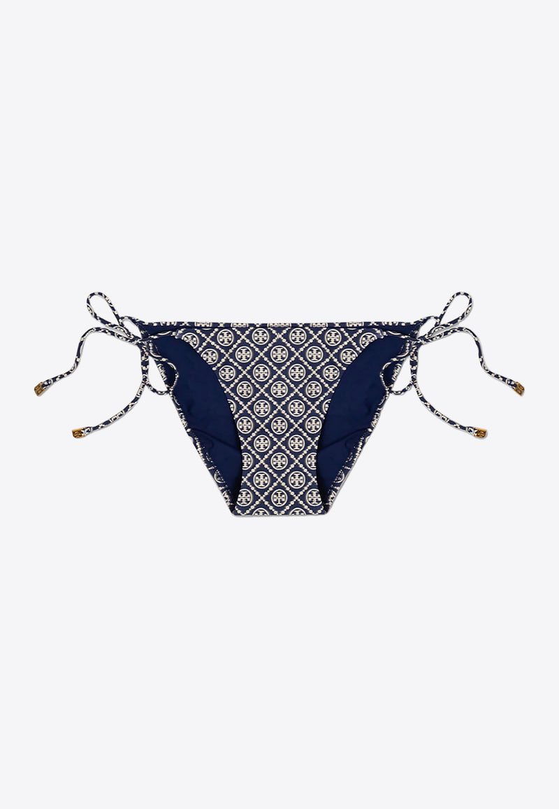 Tory Burch Monogram Print Bikini Bottom Navy 79313 0-410