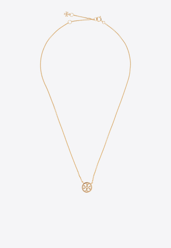 Tory Burch Miller Paved Logo Delicate Necklace Gold 53420 0-783