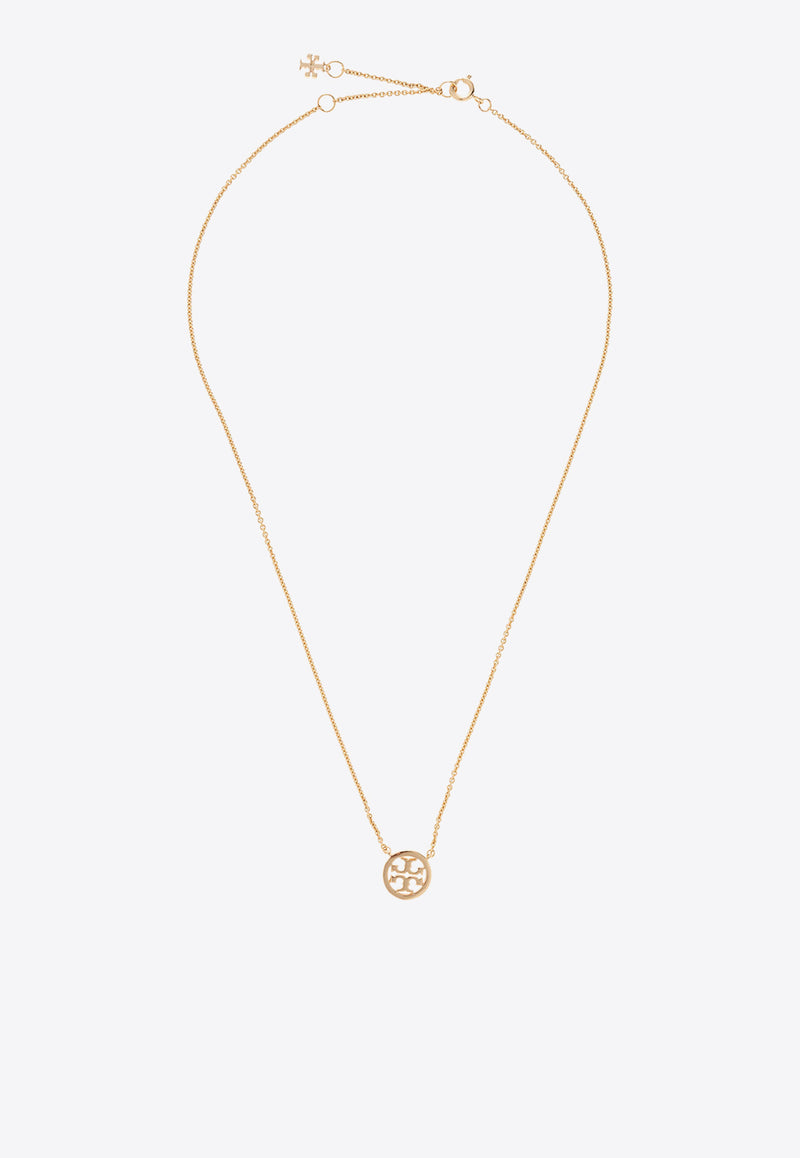 Tory Burch Miller Paved Logo Delicate Necklace Gold 53420 0-783