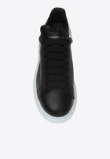 Alexander McQueen Oversized Leather Sneakers Black 553680 WHGP5-1070