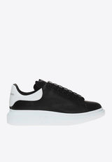 Alexander McQueen Oversized Leather Sneakers Black 553680 WHGP5-1070