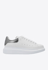 Alexander McQueen Oversized Leather Sneakers White 553770 WHFBU-9042