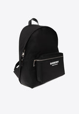 Burberry Logo Print Nylon Backpack Black 8063495 A1189-BLACK