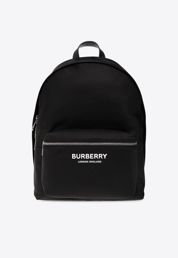 Burberry Logo Print Nylon Backpack Black 8063495 A1189-BLACK