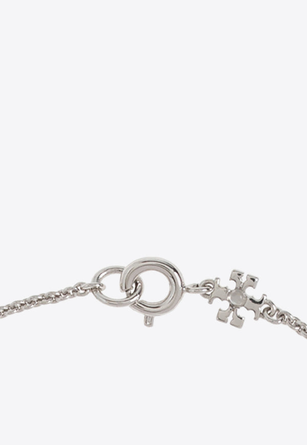 Tory Burch Miller Crystal Paved Chain Bracelet Silver 80997 0-042