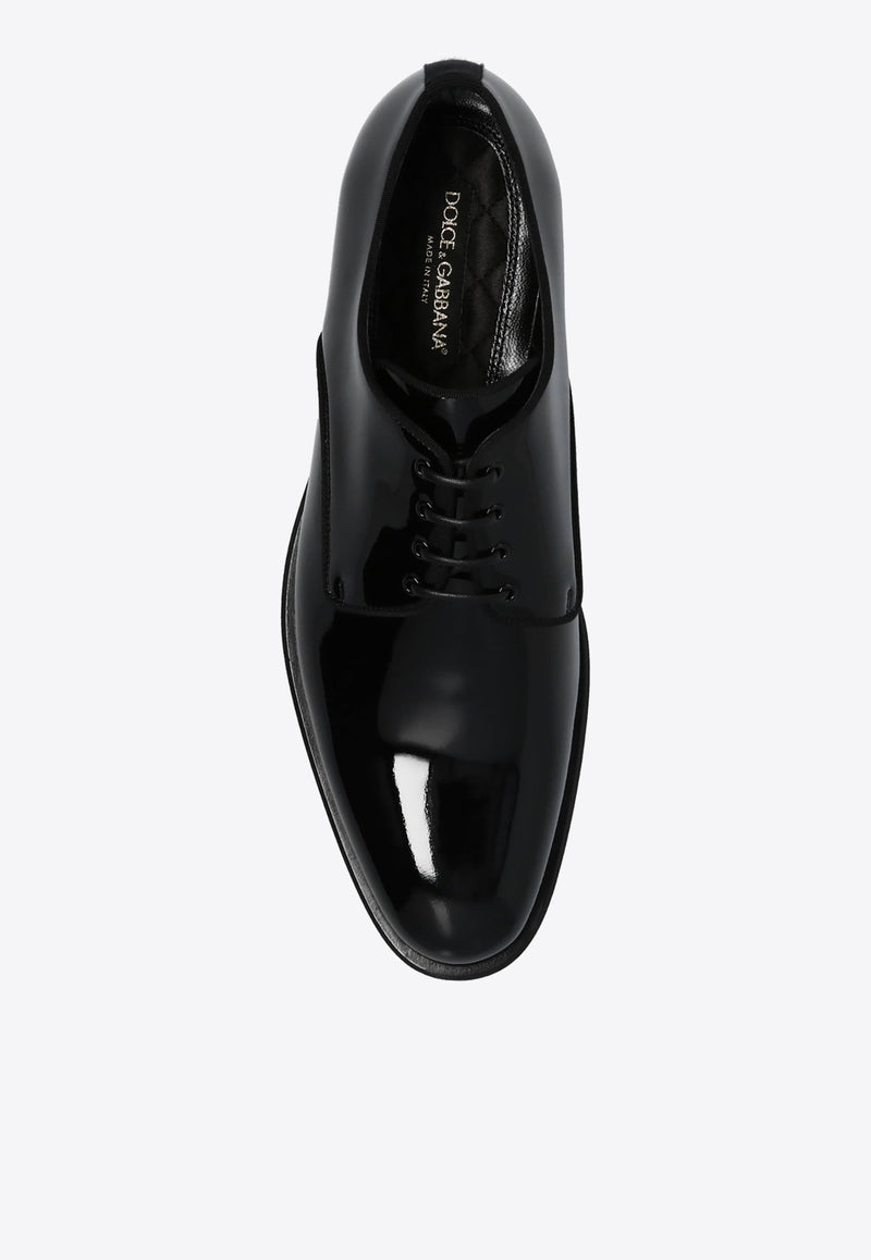 Dolce 
Gabbana Patent Leather Derby Shoes A10597 AX651-80999