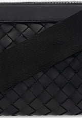 Bottega Veneta Classic Duo Intrecciato Messenger Bag Black