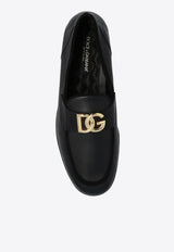 Dolce 
Gabbana Logo-Plaque Leather Loafers A50462 AQ993-80999