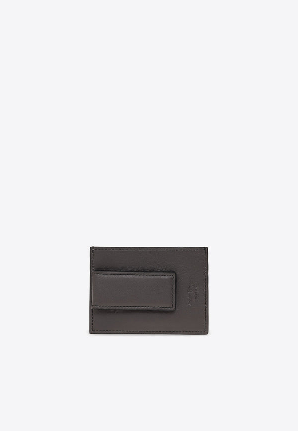 Salvatore Ferragamo Gancini Cardholder with Magnetic Clip Black 66A387 REVIVAL GANC 733364-NERO